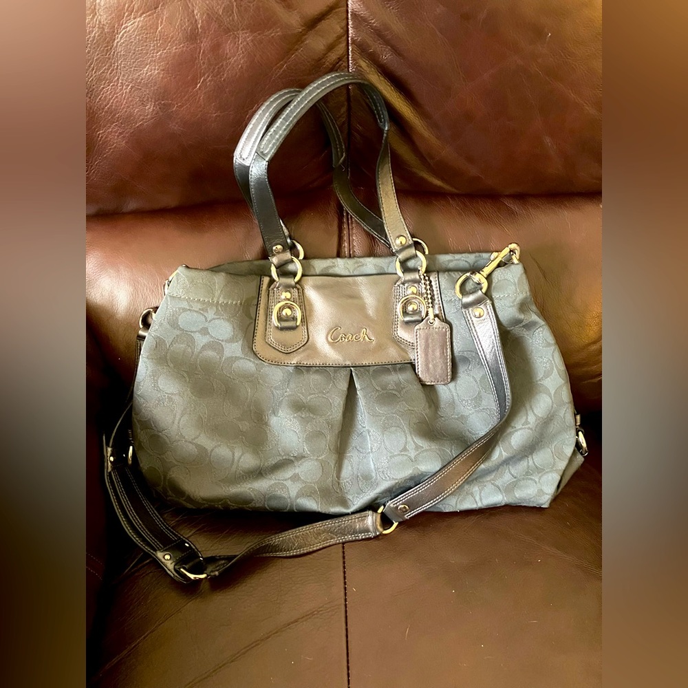 Coach Ashley Signature LRX Silver